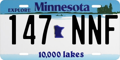 MN license plate 147NNF