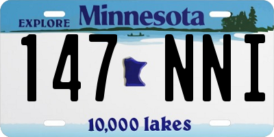 MN license plate 147NNI
