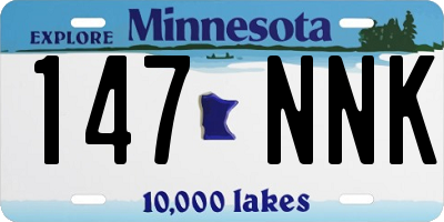 MN license plate 147NNK