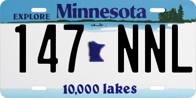 MN license plate 147NNL