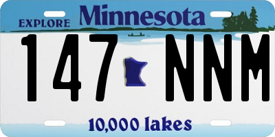 MN license plate 147NNM
