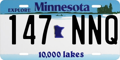 MN license plate 147NNQ