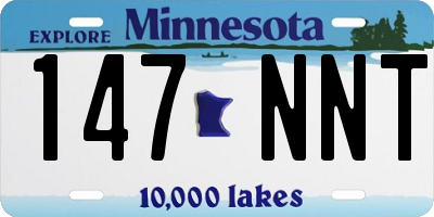 MN license plate 147NNT
