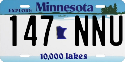 MN license plate 147NNU