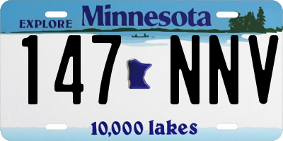 MN license plate 147NNV
