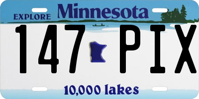 MN license plate 147PIX