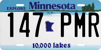 MN license plate 147PMR