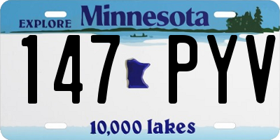 MN license plate 147PYV