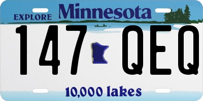 MN license plate 147QEQ