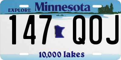 MN license plate 147QOJ