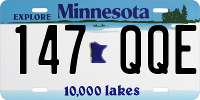 MN license plate 147QQE
