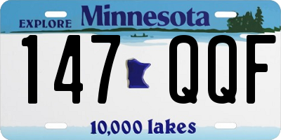 MN license plate 147QQF