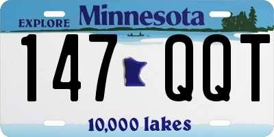 MN license plate 147QQT