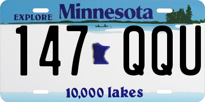 MN license plate 147QQU