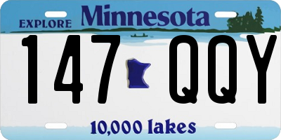 MN license plate 147QQY