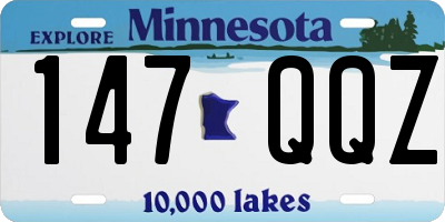 MN license plate 147QQZ