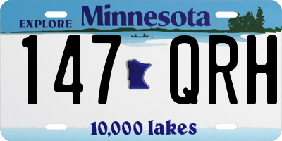 MN license plate 147QRH