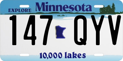 MN license plate 147QYV