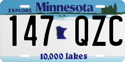 MN license plate 147QZC