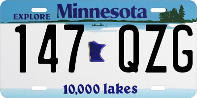 MN license plate 147QZG