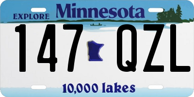 MN license plate 147QZL