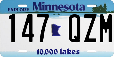 MN license plate 147QZM