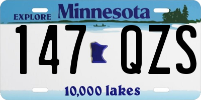MN license plate 147QZS