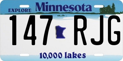 MN license plate 147RJG