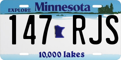 MN license plate 147RJS