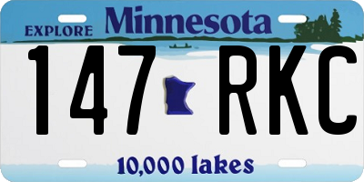 MN license plate 147RKC