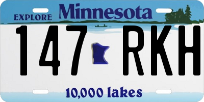 MN license plate 147RKH