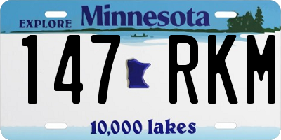 MN license plate 147RKM