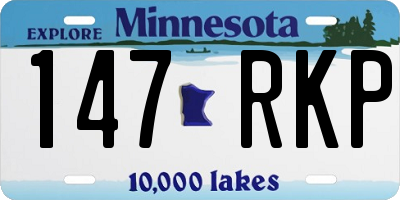 MN license plate 147RKP