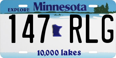 MN license plate 147RLG