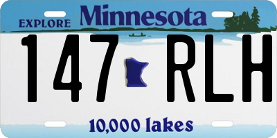 MN license plate 147RLH