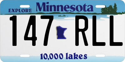 MN license plate 147RLL