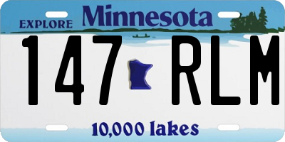 MN license plate 147RLM