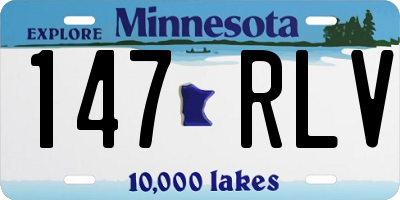 MN license plate 147RLV