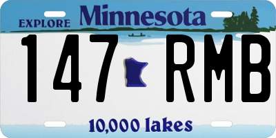 MN license plate 147RMB