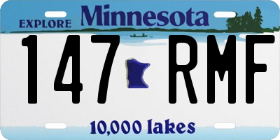 MN license plate 147RMF