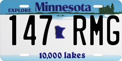 MN license plate 147RMG