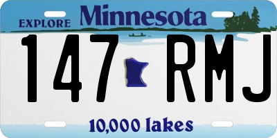 MN license plate 147RMJ