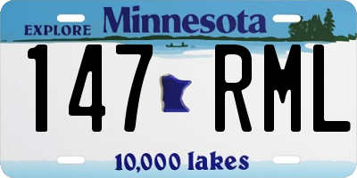MN license plate 147RML