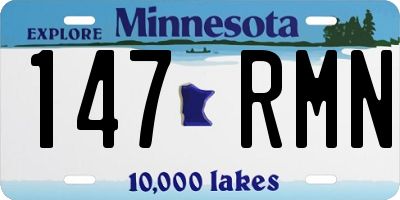 MN license plate 147RMN