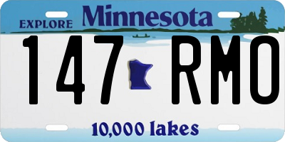 MN license plate 147RMO