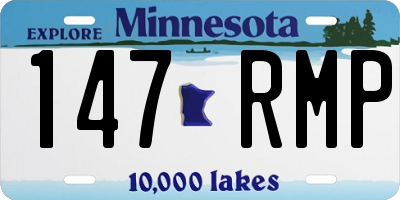 MN license plate 147RMP