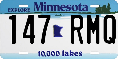MN license plate 147RMQ
