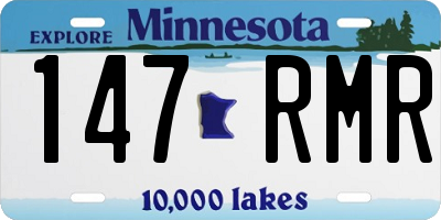 MN license plate 147RMR