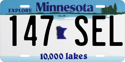 MN license plate 147SEL