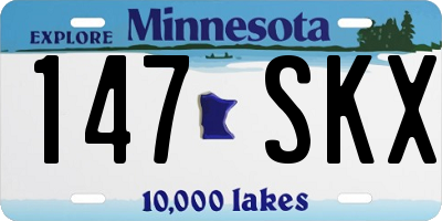 MN license plate 147SKX